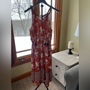 Knox Rose Rust Paisley Dress